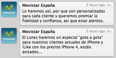 Movistar hablará de los precios del iPhone4 a los actuales clientes