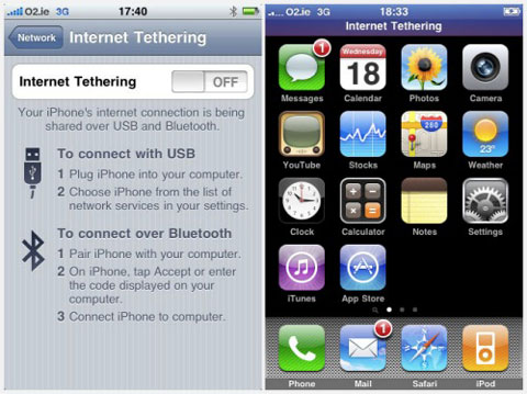 AT&T permitirá el tethering en el iPhone, aunque habrá que pagar a mayores