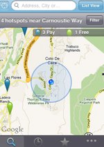 Encontrar Wi-Fi Hotspots en el iPhone con Wi-Fi Finder