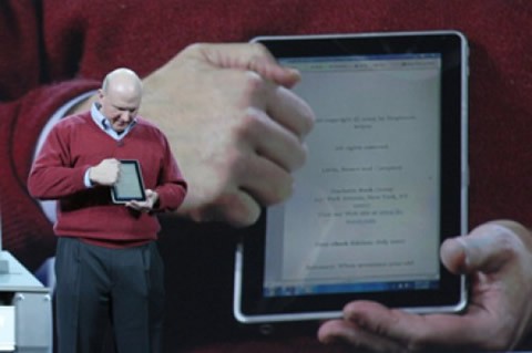 Ballmer anuncia competencia para el iPad