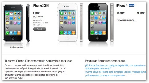 Comprar el iPhone 4 desbloqueado en México