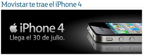 Movistar desvela las tarifas del iPhone 4