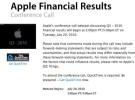 Apple dará a conocer su rendimiento en el Q3 de 2010