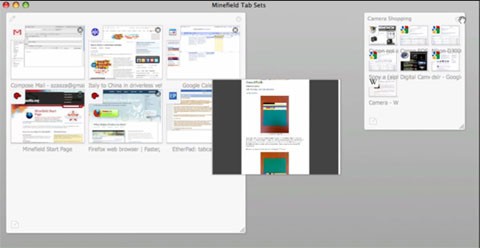 Se muesta nueva característica de Firefox 4: Tab Candy