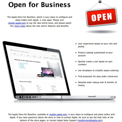 Apple renueva la tienda para distribuidores