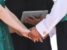 El iPad fue parte de una boda