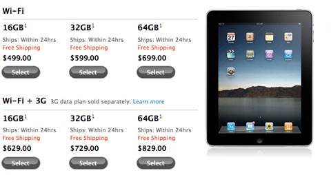 El iPad ya se entrega en 24 horas