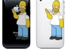 Pegatina de Homer para el iPhone