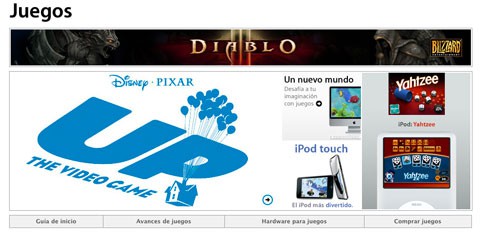 Apple estrena una sección de juegos en su web oficial