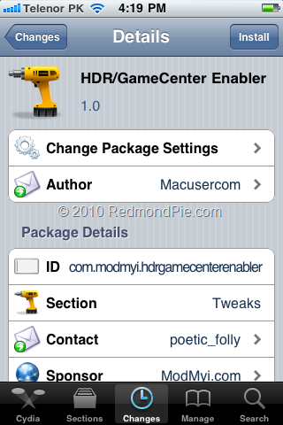 Habilitar imágenes HDR y Game Center en el iPhone 3G/3GS en un dos por tres