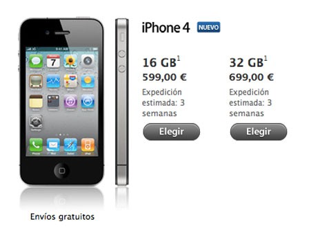 Ya se puede comprar el iPhone 4 libre en España