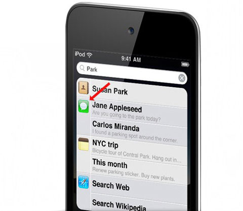 iPod Touch SMS