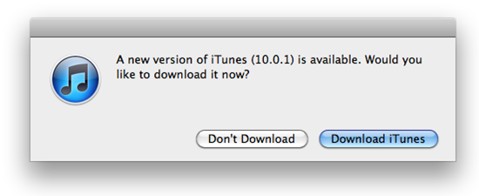 iTunes 10.0.1 ya esta disponible