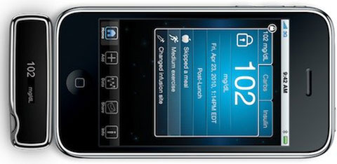 Medidor de glucosa para iPhone