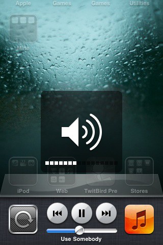 Ajustar volumen desde la barra de multitarea del iOS 4