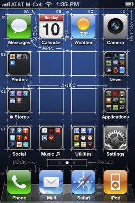 Gridlock para iPhone: los iconos del SpringBoard donde se te de la gana