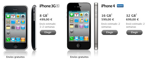 Apple elimina el iPhone 4 blanco de su web