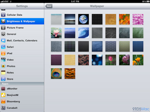 iOS 4.2 para iPad incorporará una nueva colección de wallpapers