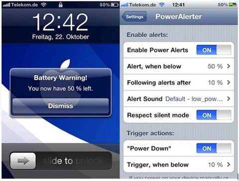 Como configurar alerta de la batería del iPhone