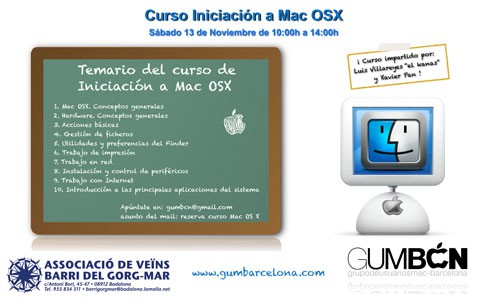 Curso de iniciación a Mac OS X del GUM Barcelona