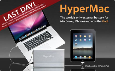 HyperMac dejará de vender sus baterías con MagSafe