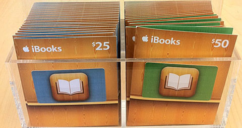 Ya están disponibles las tarjetas regalo para la iBookStore