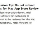 Apple no permitirá versiones beta o demo en la Mac AppStore
