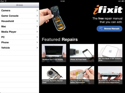 iFixit lanza su aplicación para el iPad