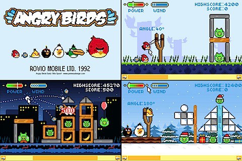 Si Angry Birds hubiera salido en 1992…