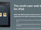 Navegador web para iPad con soporte para multi-usuario