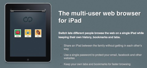 Navegador web para iPad con soporte para multi-usuario