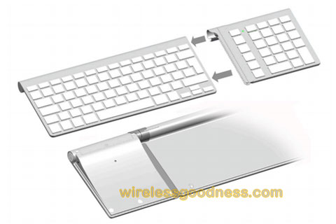 Teclado numérico inalámbrico como accesorio para el Apple Keyboard