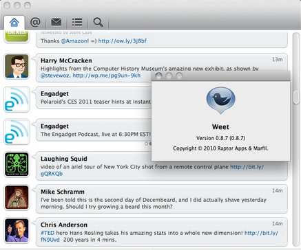 Weet, un prometedor cliente de Twitter para Mac