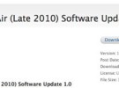 Actualización de software para los nuevos MacBook Air