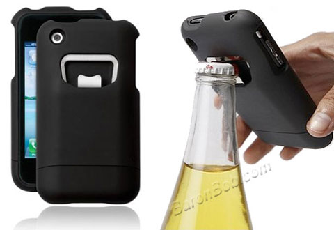 Funda para iPhone con abridor de botellas