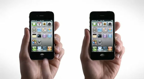 Nuevo anuncio del iPhone 4: Verizon vs AT&T