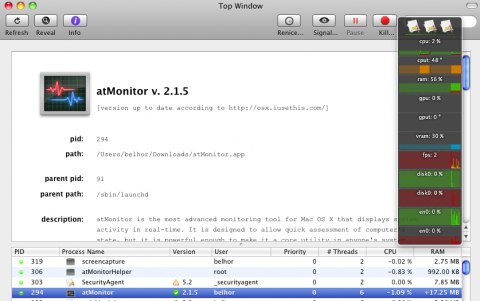 atMonitor: un soberbio monitor del sistema