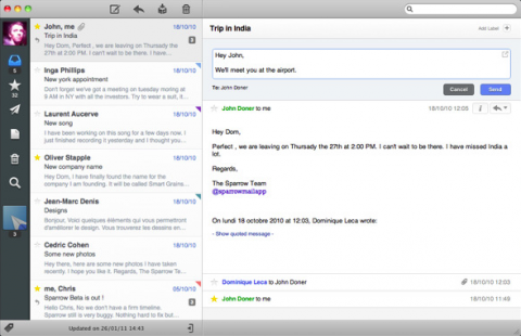 Sparrow 1.0 ya está disponible desde la Mac App Store