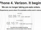 Verizon agota las unidades de iPhone 4 CDMA disponibles para reservas
