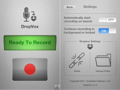 Dropvox: notas de voz directas a Dropbox