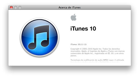 iTunes 10.2.1 disponible