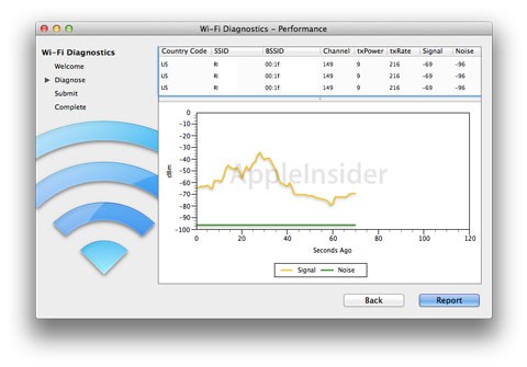 Lion contará con una aplicación de diagnóstico de WiFi