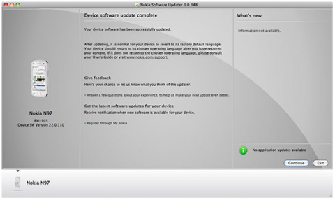 Nokia Software updater para Mac