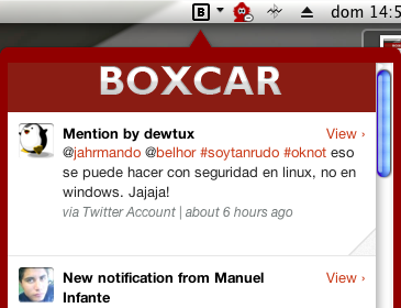 Disponible versión beta de Boxcar para Mac