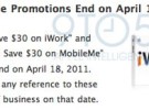 Apple elimina los descuentos en iWork y MobileMe al comprar un nuevo Mac