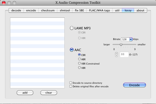 xACT, un simple y ligero conversor de audio para Mac