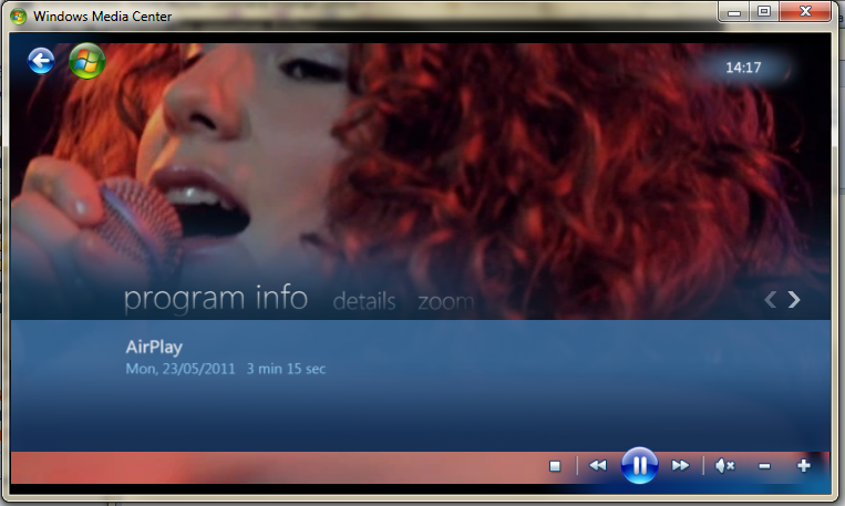 AirPlay llega a Windows Media Center