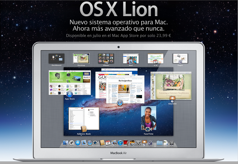 Puedes actualizar a Lion gratis si compras un Mac después del 6 de junio