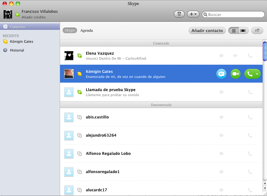 Disponible Skype 5.2 para Mac