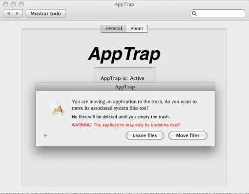 apptrap Eliminima aplicaciones por completo con AppTrap